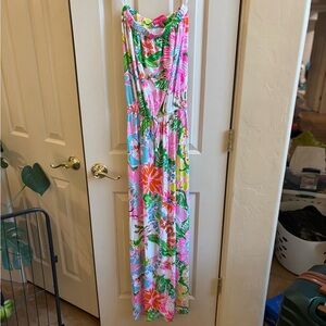 Lily Pulitzer strapless maxi dress